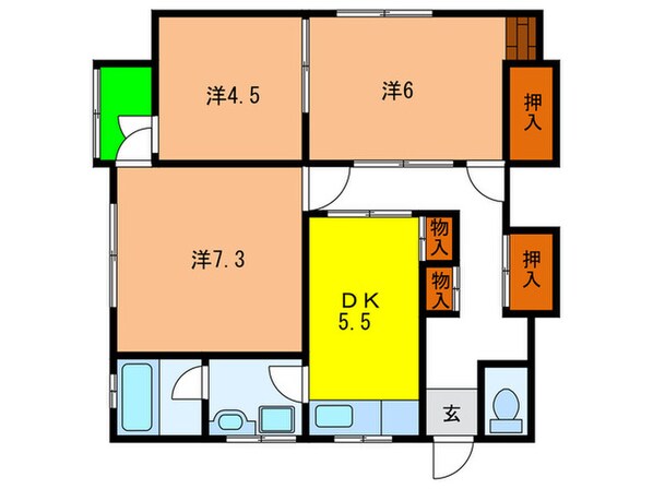 メゾン西山町の物件間取画像